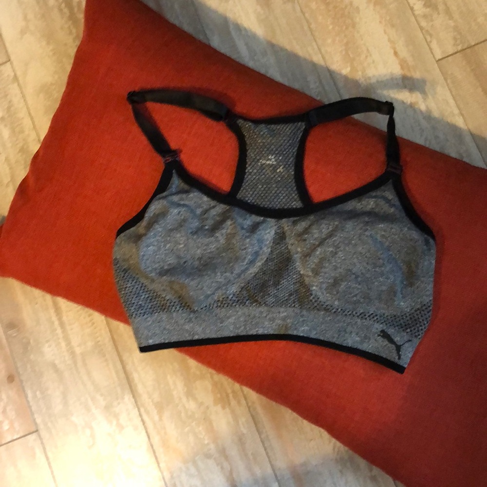 Grey sports bra